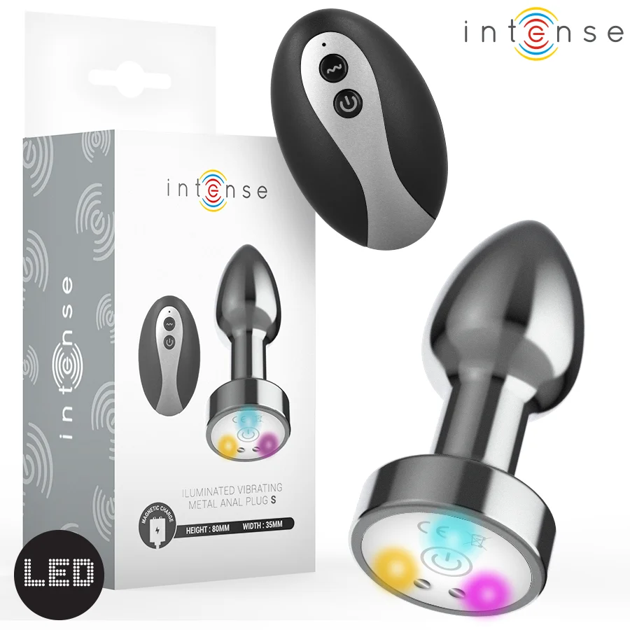 Plug Anale LED con Telecomando S — Intense