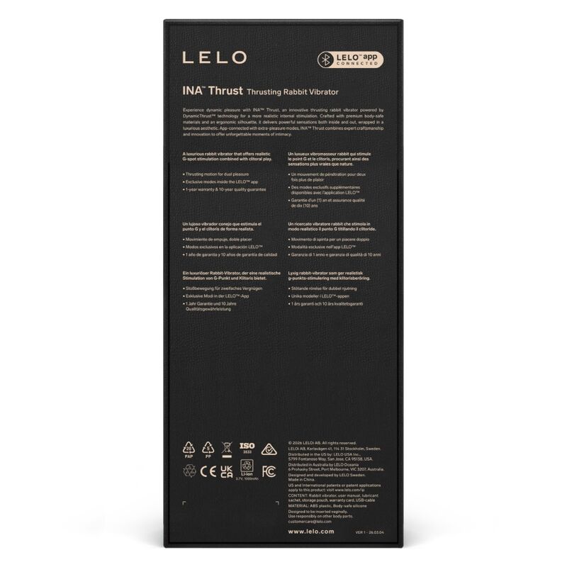 Ina Thrust Nero — Lelo