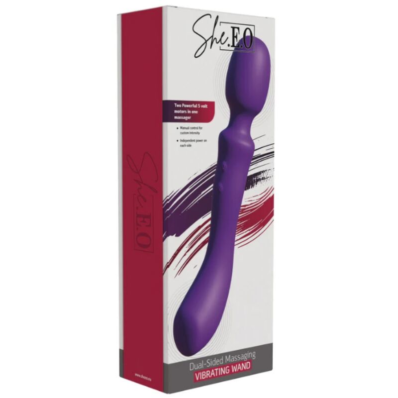 Wand Doppia Estremità Viola — She.E.O